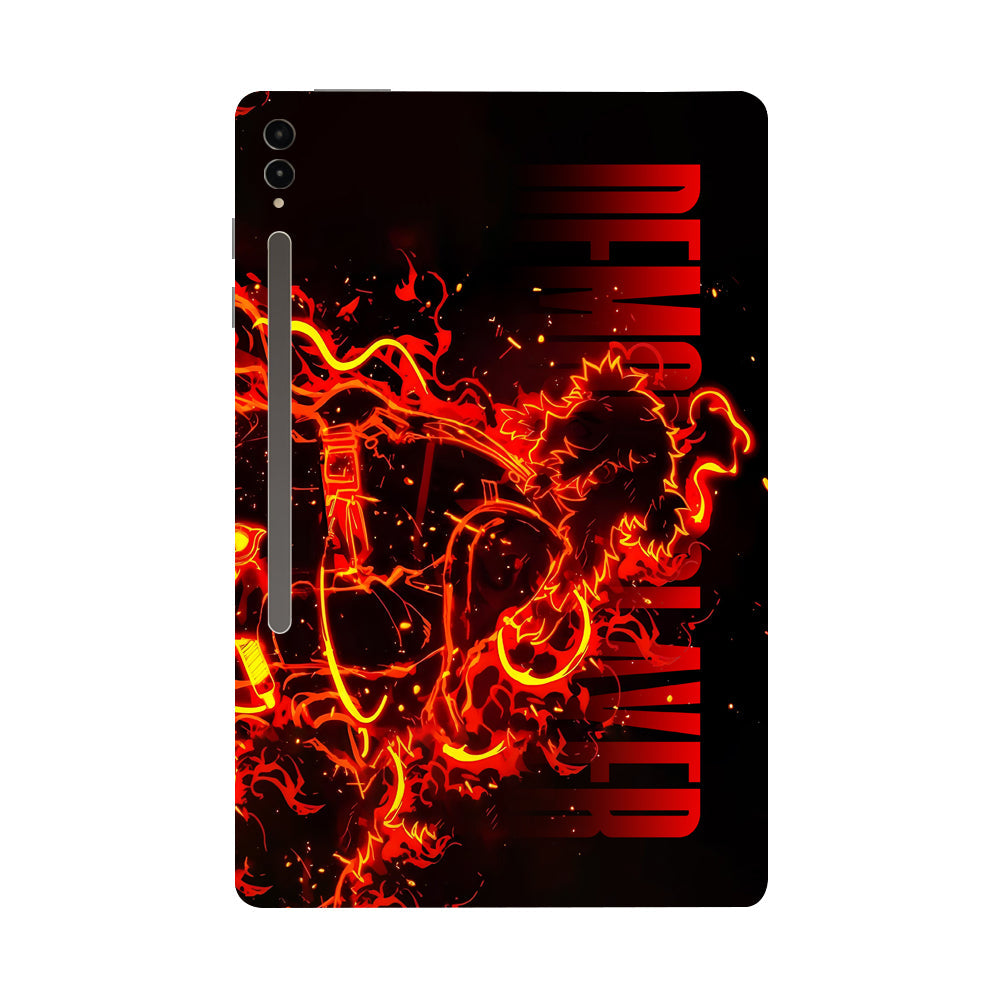 Samsung Galaxy Tab S9 Ultra 5G Rengoku Blazing Inferno Anime Tablet Skins