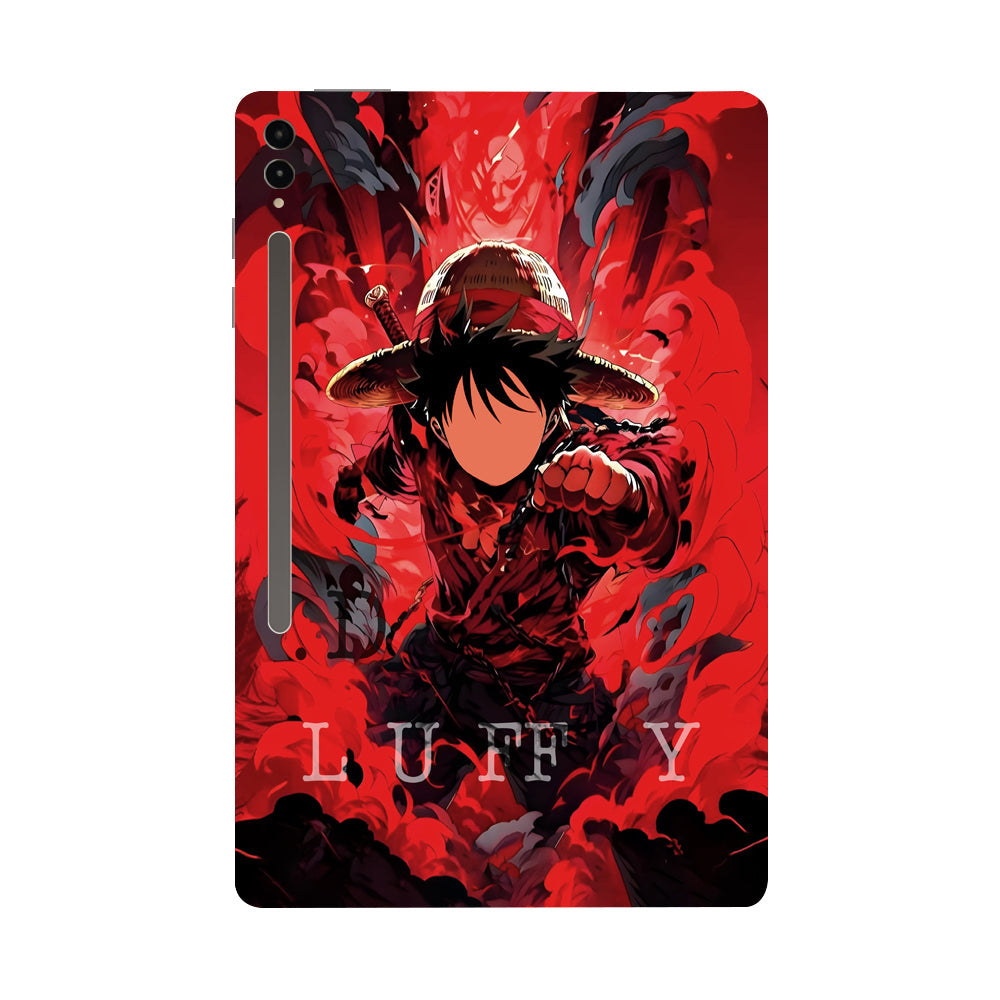 Samsung Galaxy Tab S9 Ultra 5G Gear Fifth Luffy in Red Anime Tablet Skins