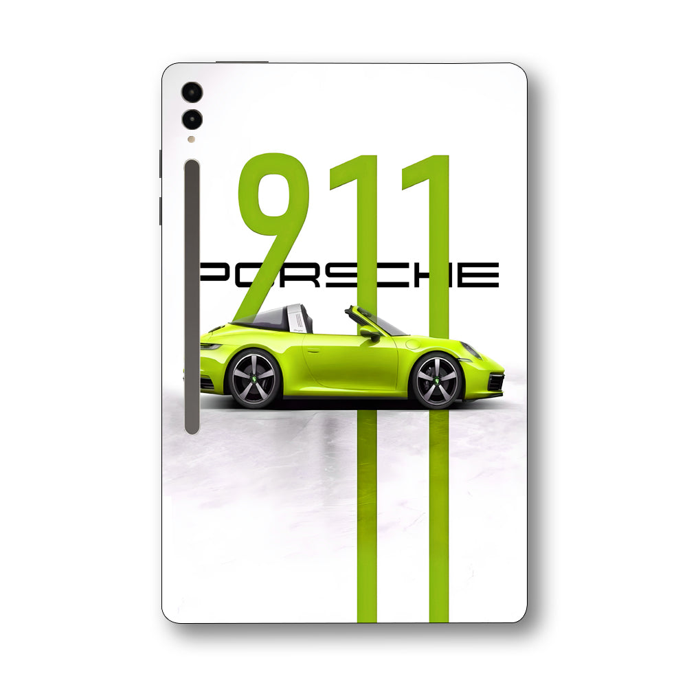 Samsung Galaxy Tab S9 Ultra 5G Lime Porsche 911 Cars & Bikes Tablet Skins
