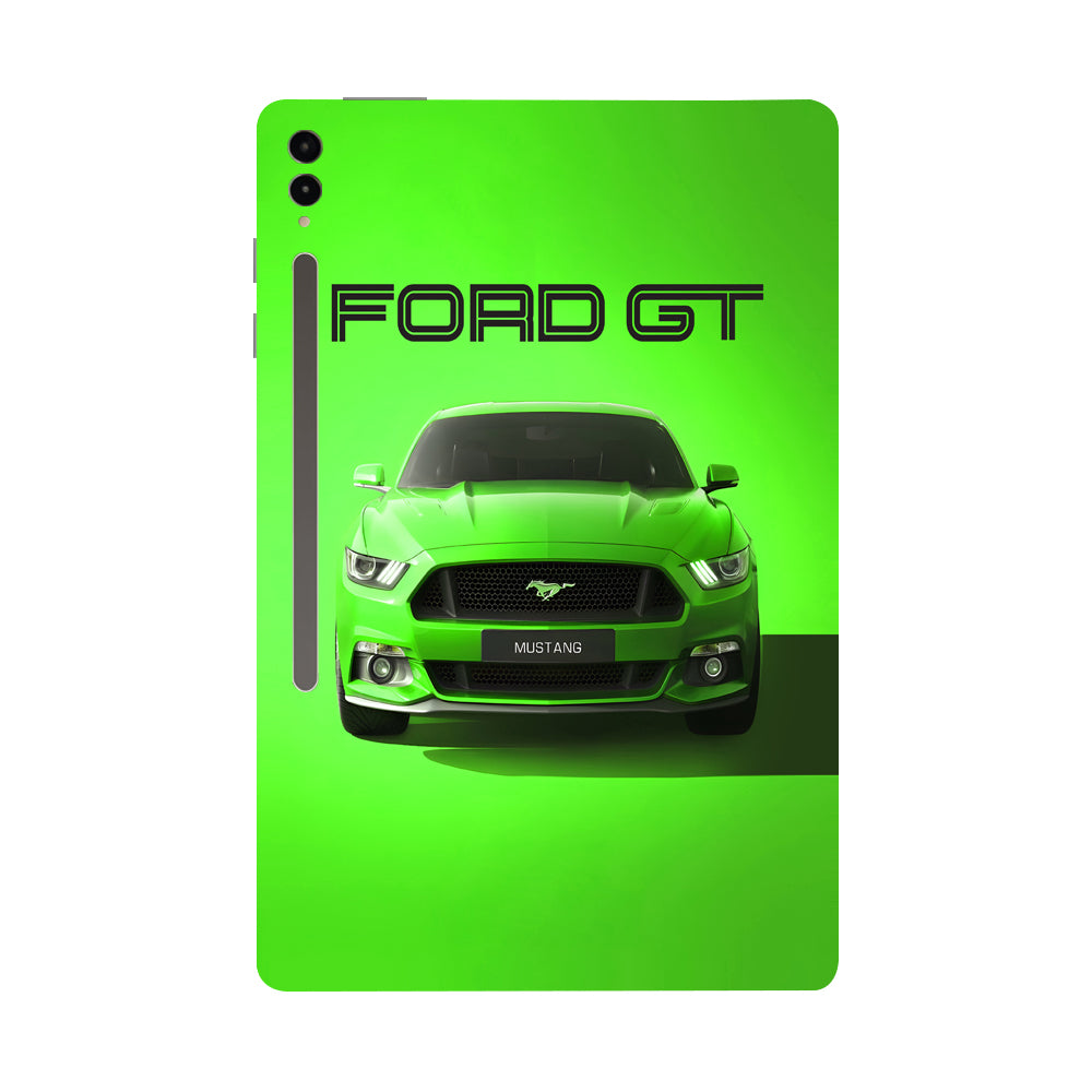 Samsung Galaxy Tab S9 Ultra 5G Ford GT Mustang in Green Cars & Bikes Tablet Skins