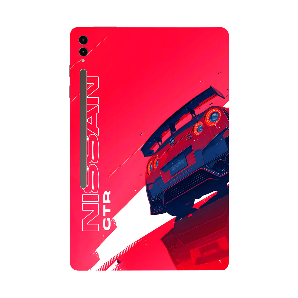 Samsung Galaxy Tab S9 Ultra 5G Nissan GTR in Red Cars & Bikes Tablet Skins