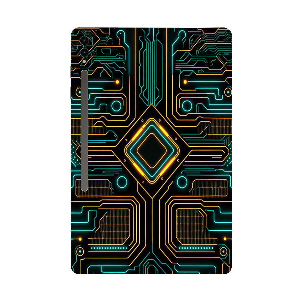 Samsung Galaxy Tab S9 Ultra 5G Luminous Circuit Design Tablet Skins