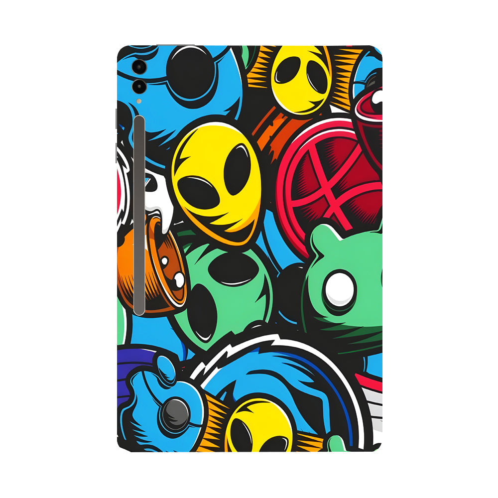 Samsung Galaxy Tab S9 Ultra 5G Vibrant Chaos Tablet Skins