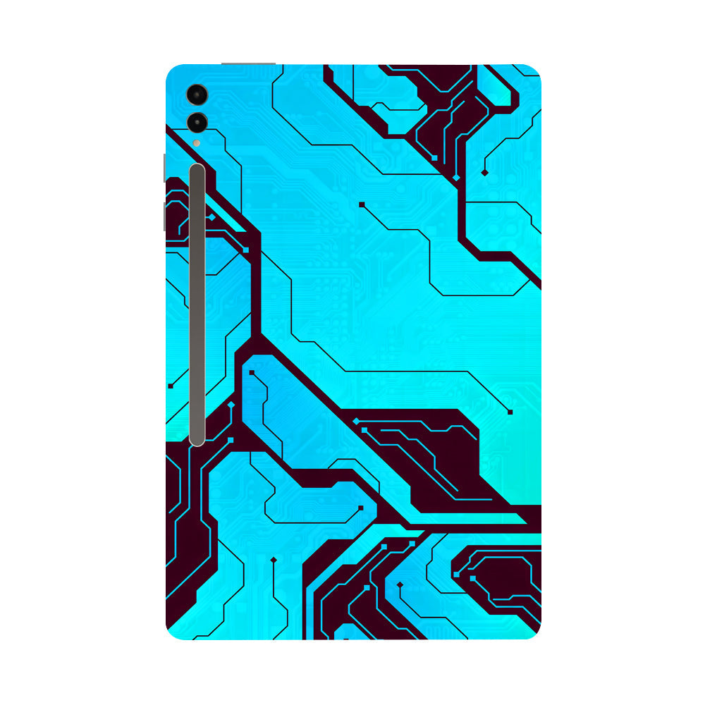 Samsung Galaxy Tab S9 Ultra 5G Blue Circuit Tablet Skins