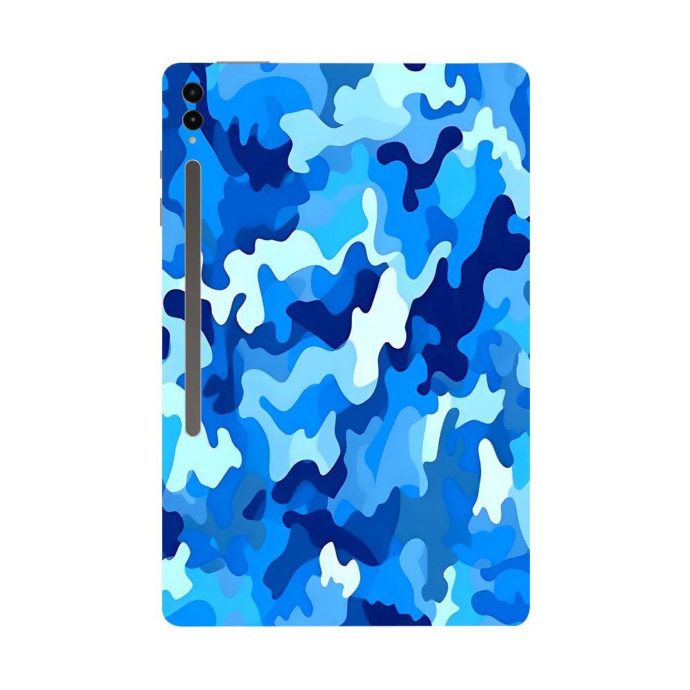 Samsung Galaxy Tab S9 Ultra 5G Arctic Blue Camo Pattern Tablet Skins