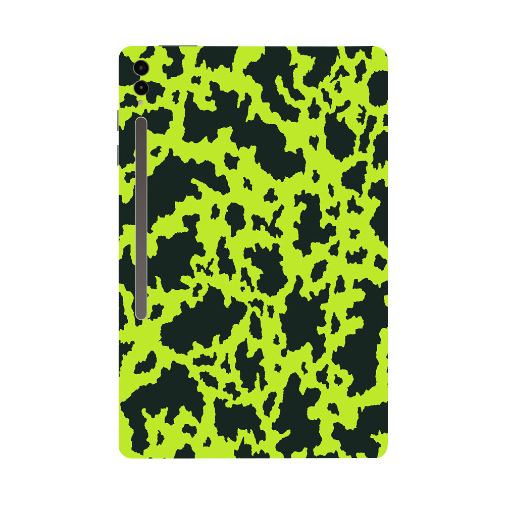 Samsung Galaxy Tab S9 Ultra 5G Neon Green Splatter Tablet Skins
