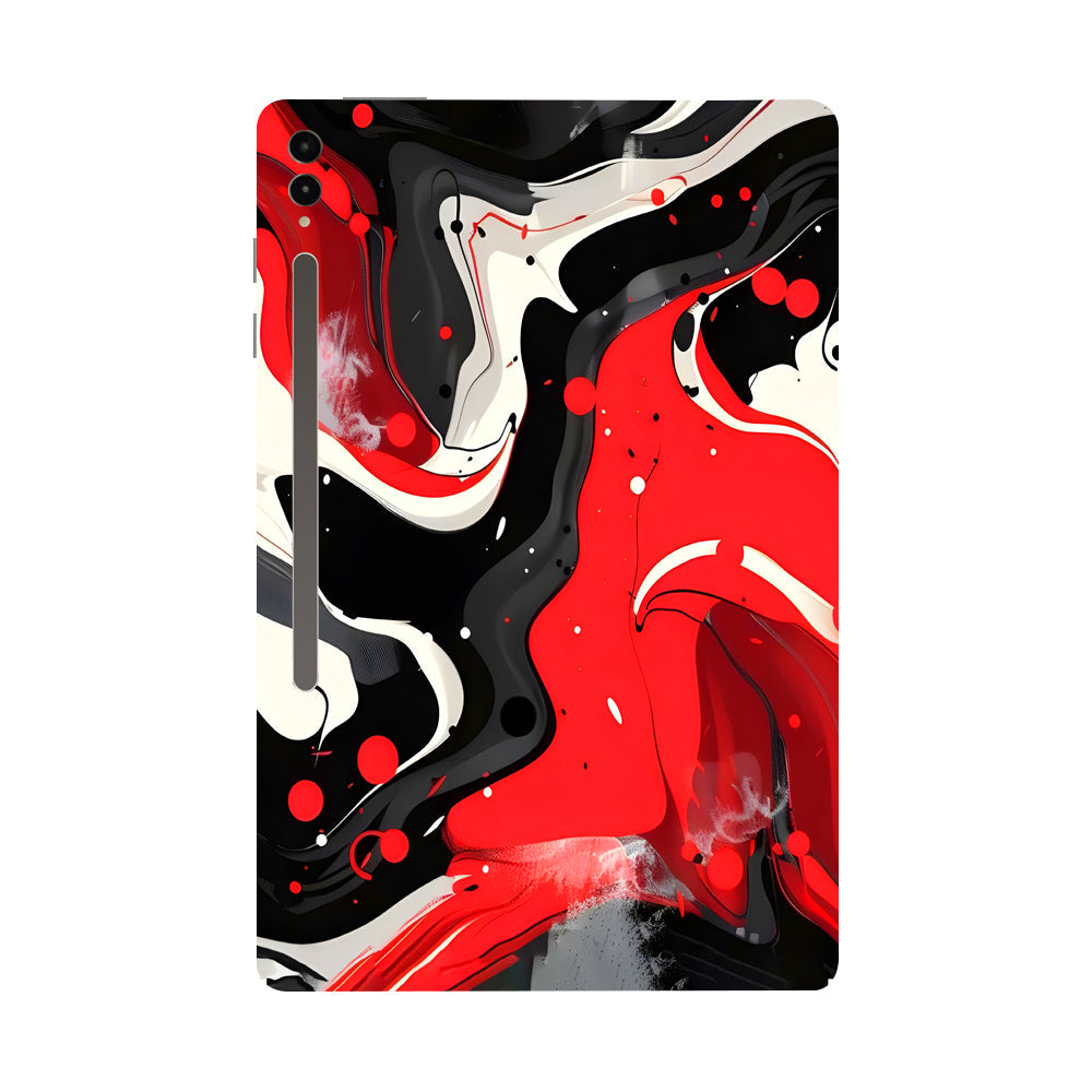 Samsung Galaxy Tab S9 Ultra 5G Scarlet and White Motion Tablet Skins