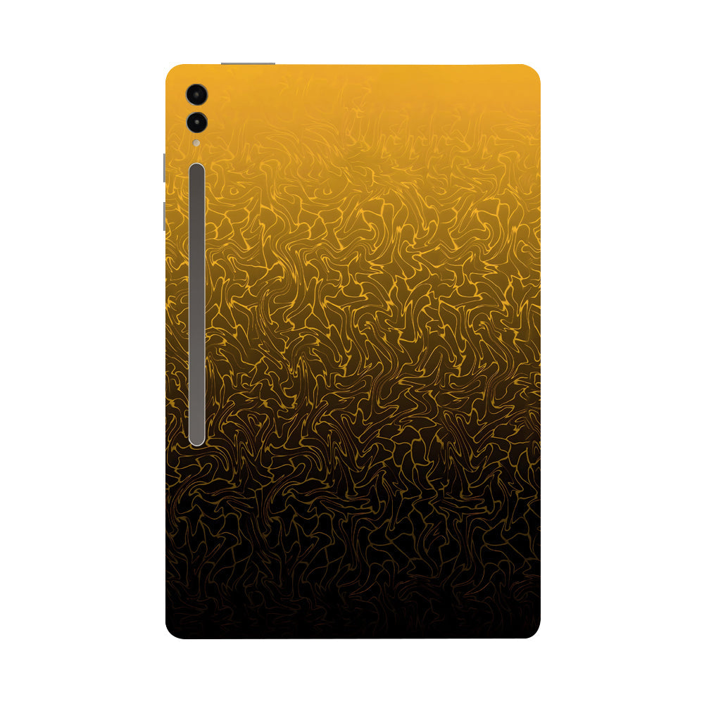 Samsung Galaxy Tab S9 Ultra 5G Orange to Black Gradient Tablet Skins
