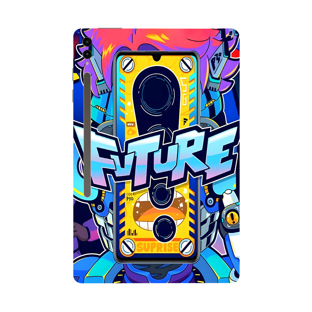 Samsung Galaxy Tab S9 Ultra 5G Futuristic Cyberpunk Tablet Skins