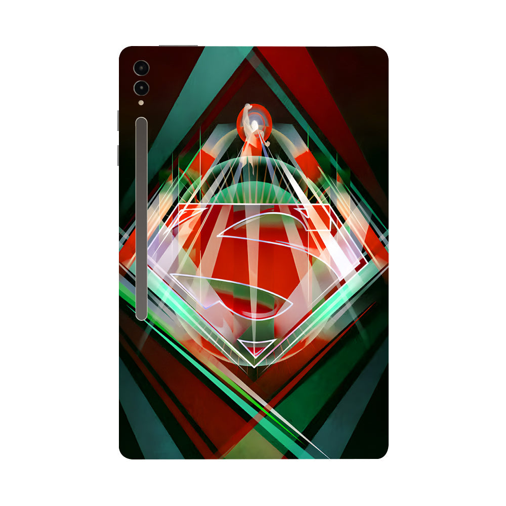 Samsung Galaxy Tab S9 Ultra 5G Superman Logo In Radient Colors Movies Tablet Skins