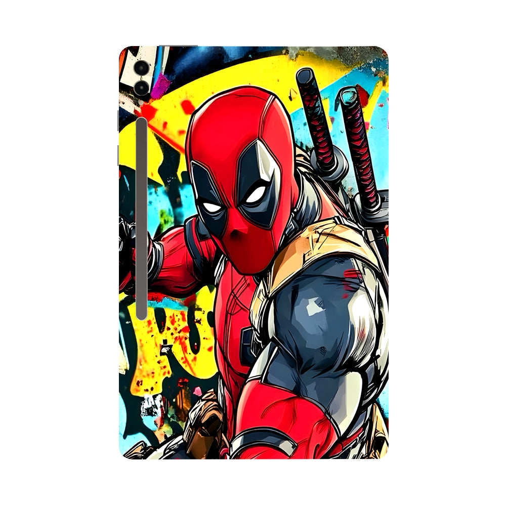 Samsung Galaxy Tab S9 Ultra 5G Deadpool Graffiti Style Movies Tablet Skins