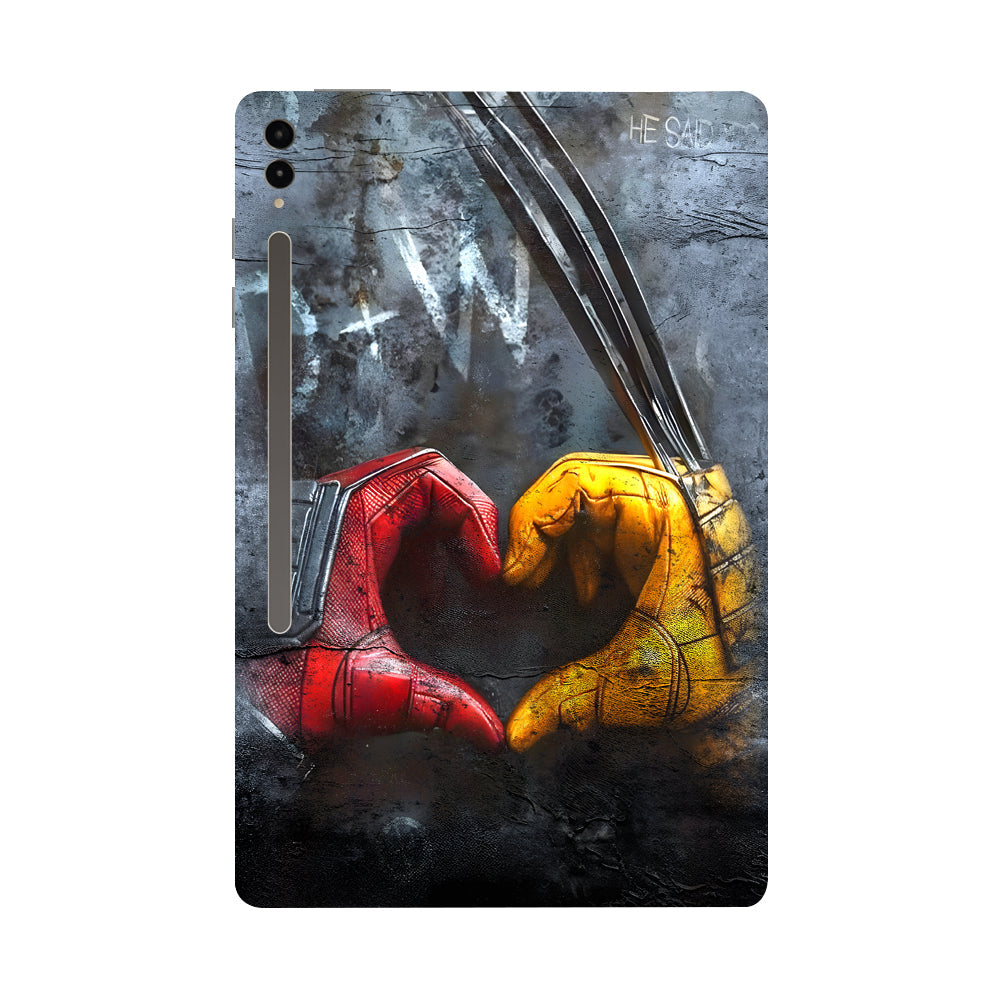 Samsung Galaxy Tab S9 Ultra 5G Wolverine and Deadpool Movies Tablet Skins