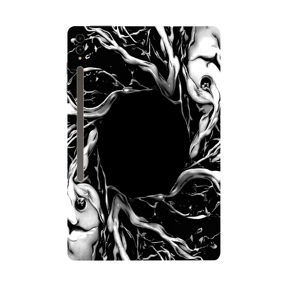 Samsung Galaxy Tab S9 Ultra 5G Spiderman Web Black Movies Tablet Skins