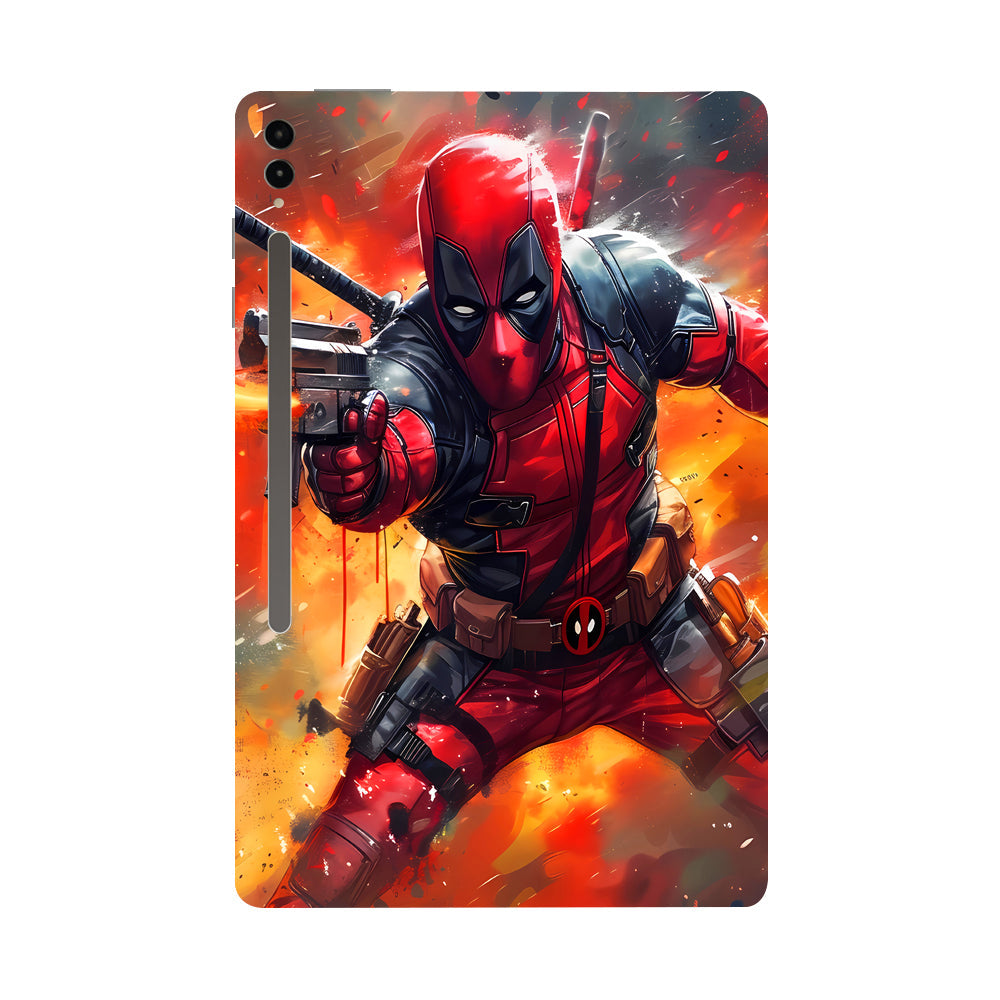 Samsung Galaxy Tab S9 Ultra 5G Deadpool in Action Movies Tablet Skins