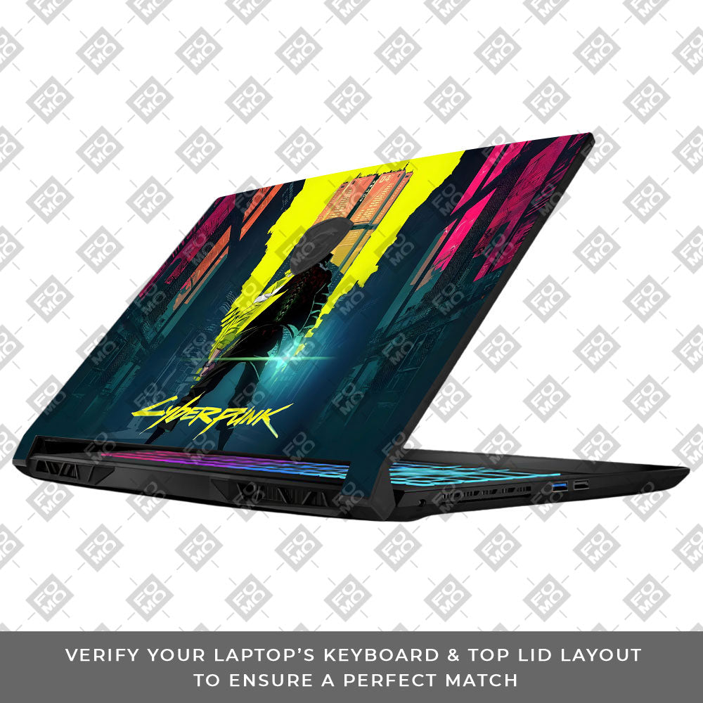 Cyberpunk Uprising MSI Katana 15 B13V Laptop Skin