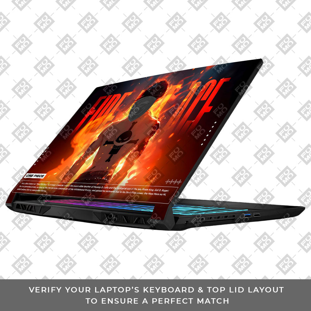 Fire Fist Ace MSI Katana 15 B13V Laptop Skin