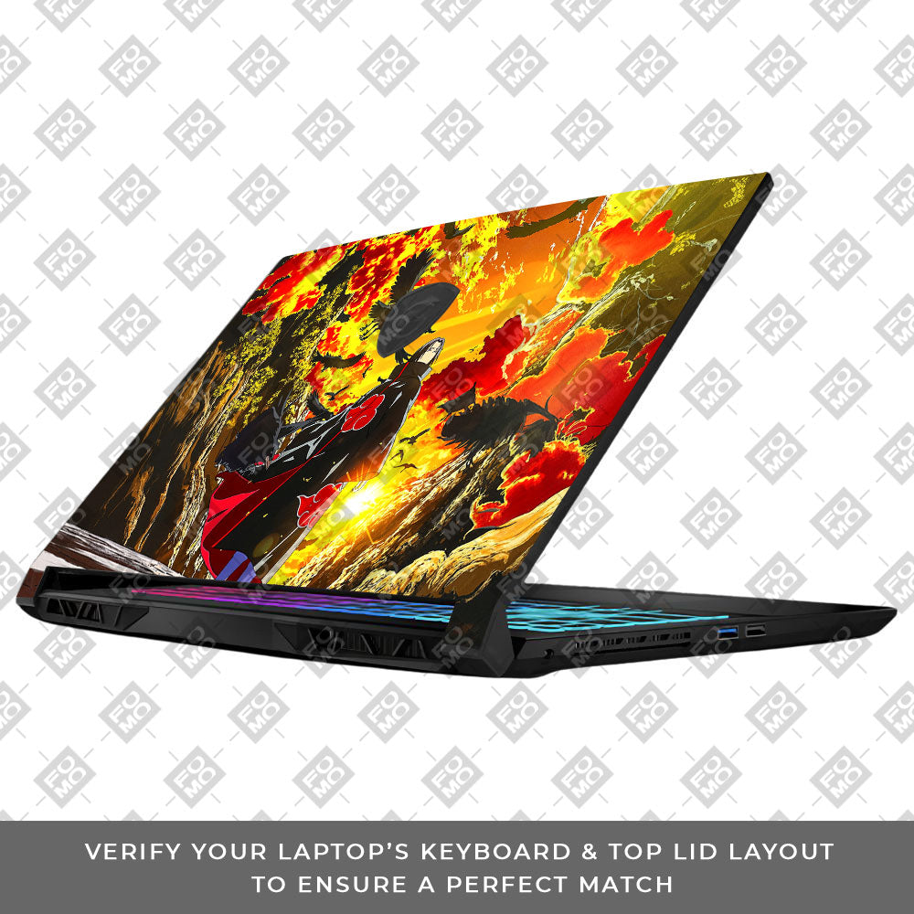 Itachi with Flock of Crows MSI Katana 15 B13V Laptop Skin