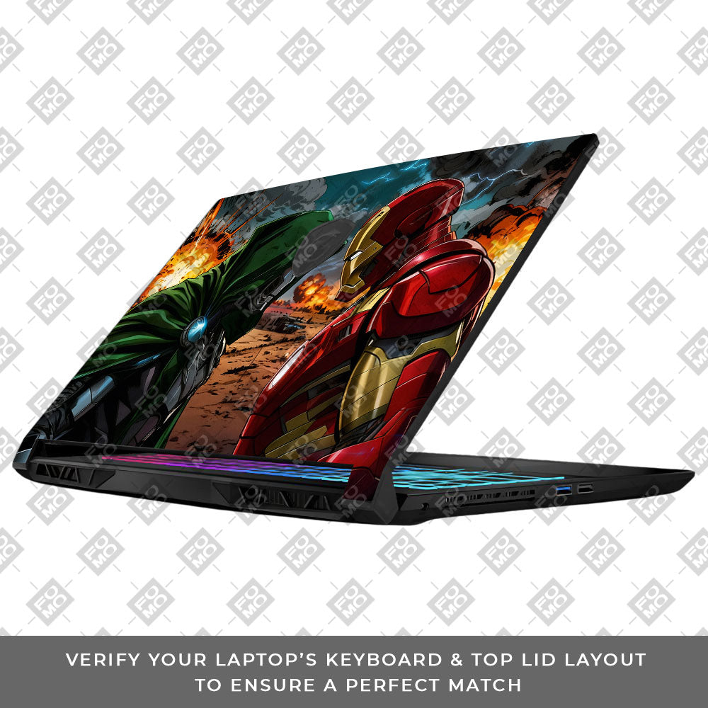 Iron Man vs Doom MSI Katana 15 B13V 3D Laptop Skin