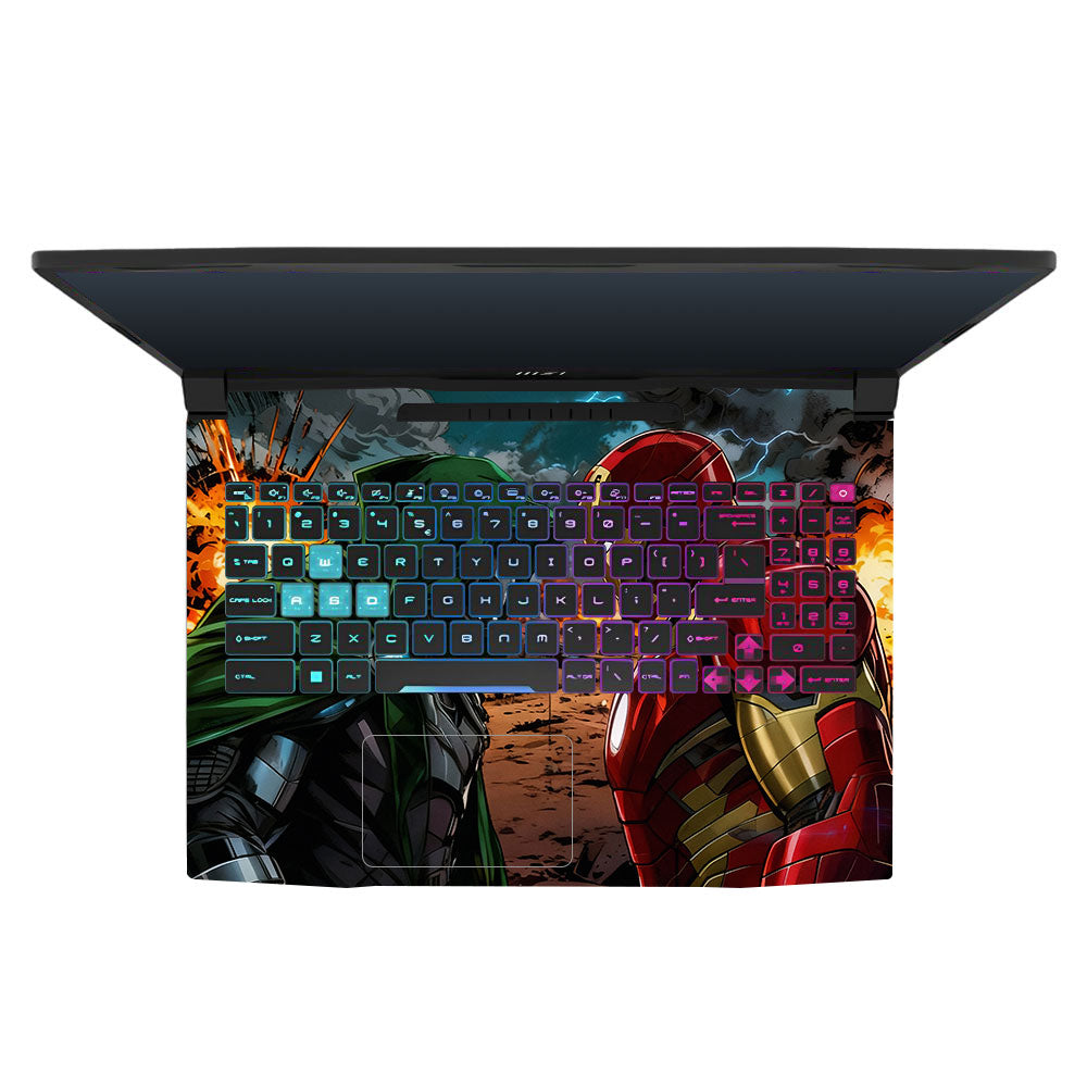 Iron Man vs Doom MSI Katana 15 B13V 3D Laptop Skin