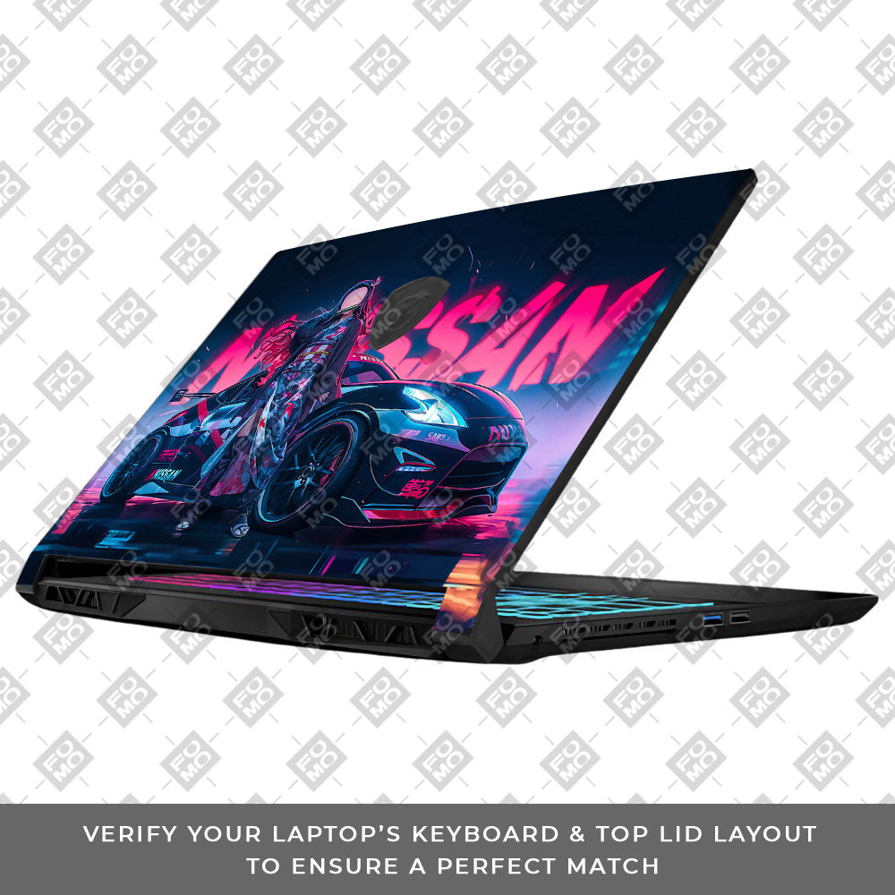 Neon Bloom Nezuko Racer MSI Katana 15 B13V Laptop Skin
