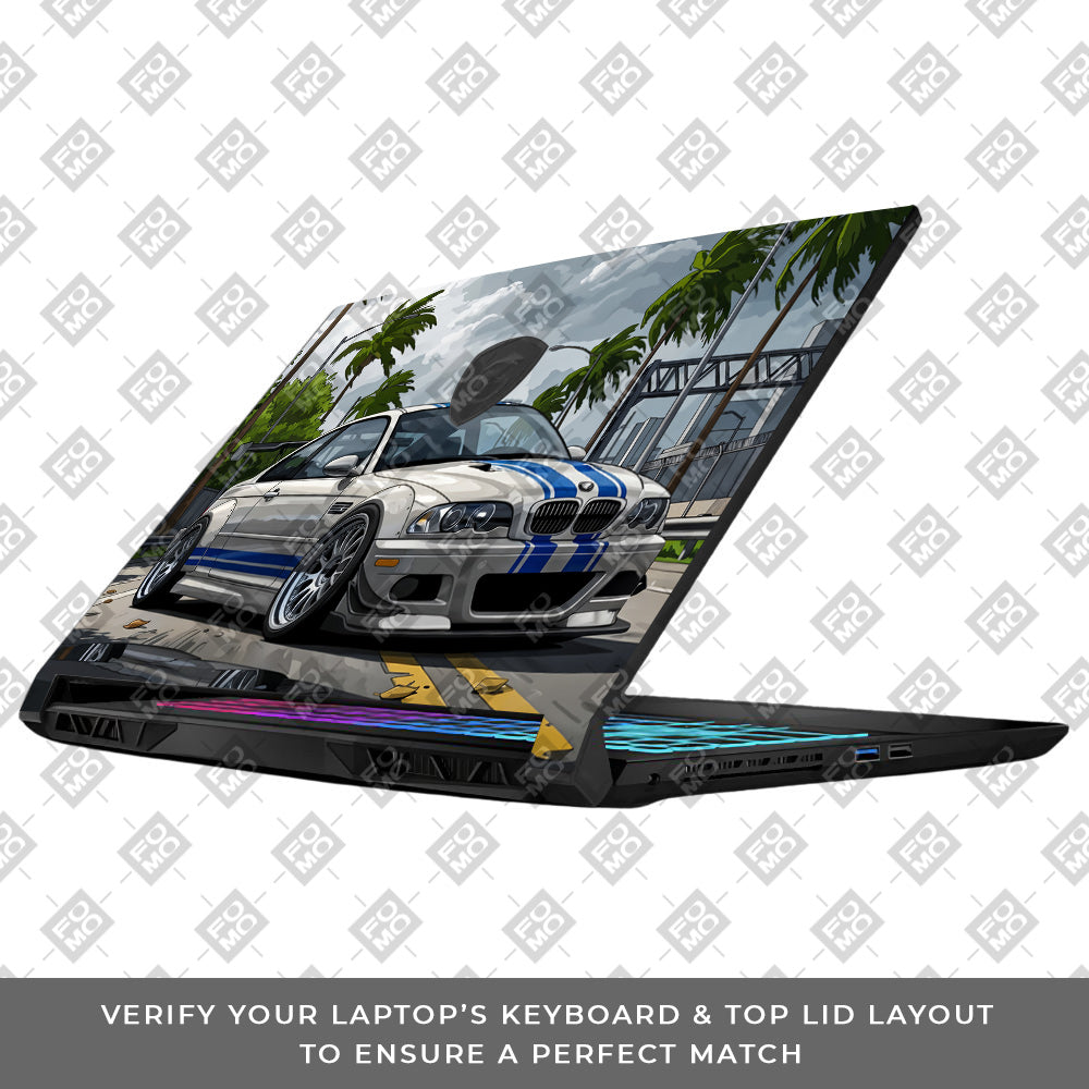 Street Icon BMW E46 Drift Legend MSI Katana 15 B13V Laptop Skin