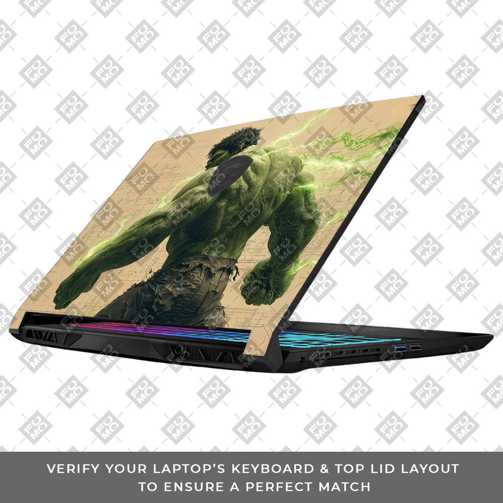 Hulk Unleashed MSI Katana 15 B13V Laptop Skin