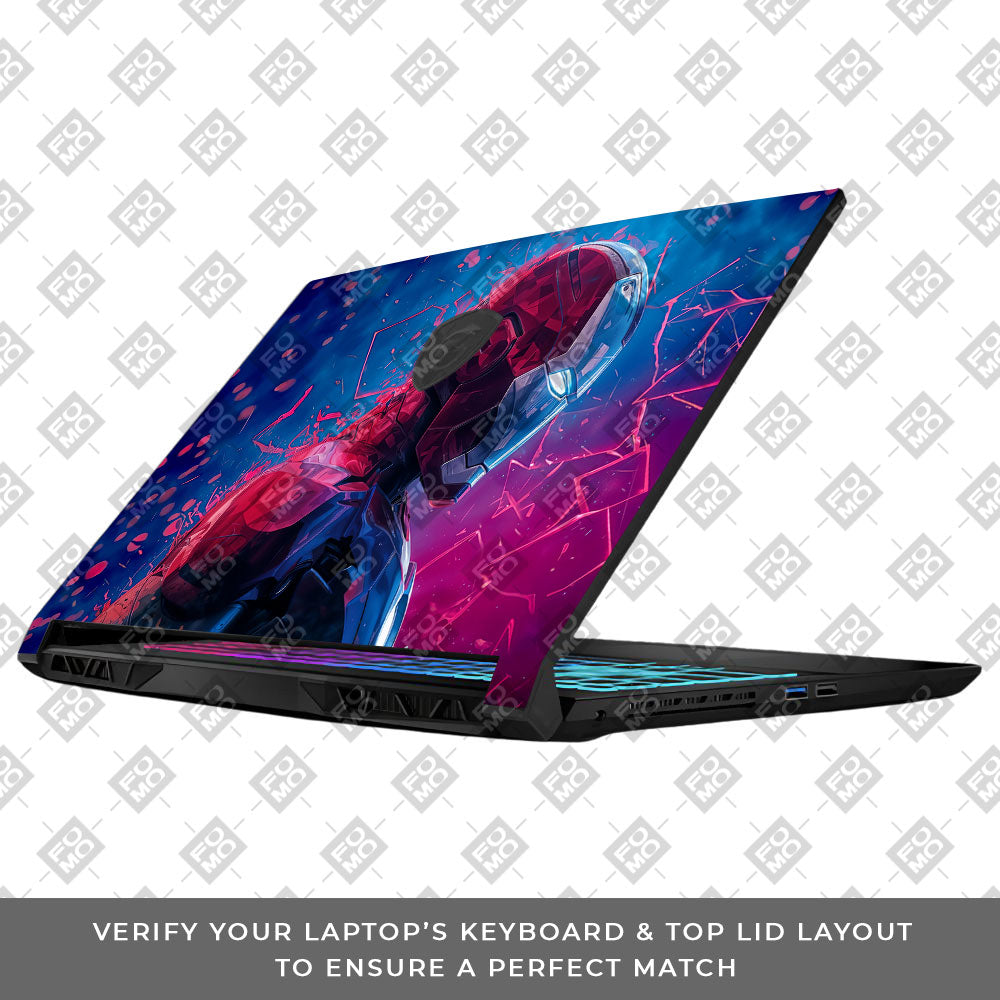 Iron Man Neon Tech MSI Katana 15 B13V Laptop Skin