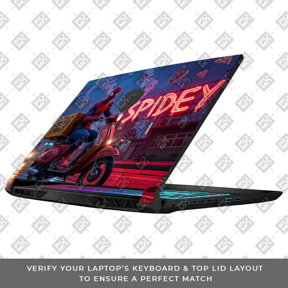 Pizza Spidey MSI Katana 15 B13V Laptop Skin