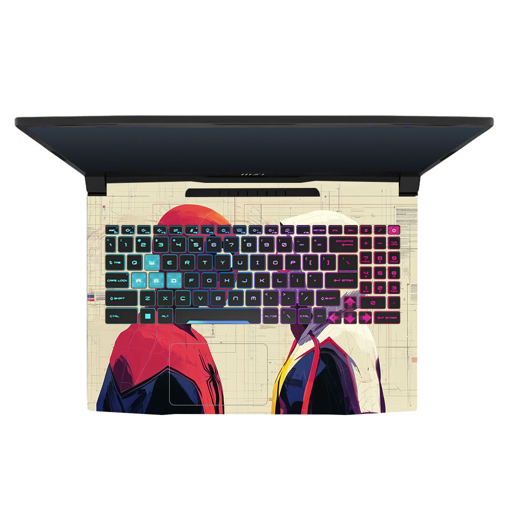 Spider Man X Spider Gwen MSI Katana 15 B13V Laptop Skin