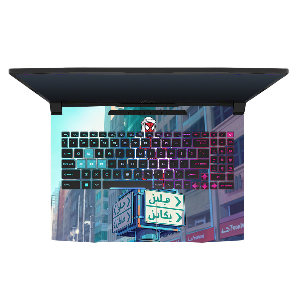 Arabian Spider Man MSI Katana 15 B13V Laptop Skin