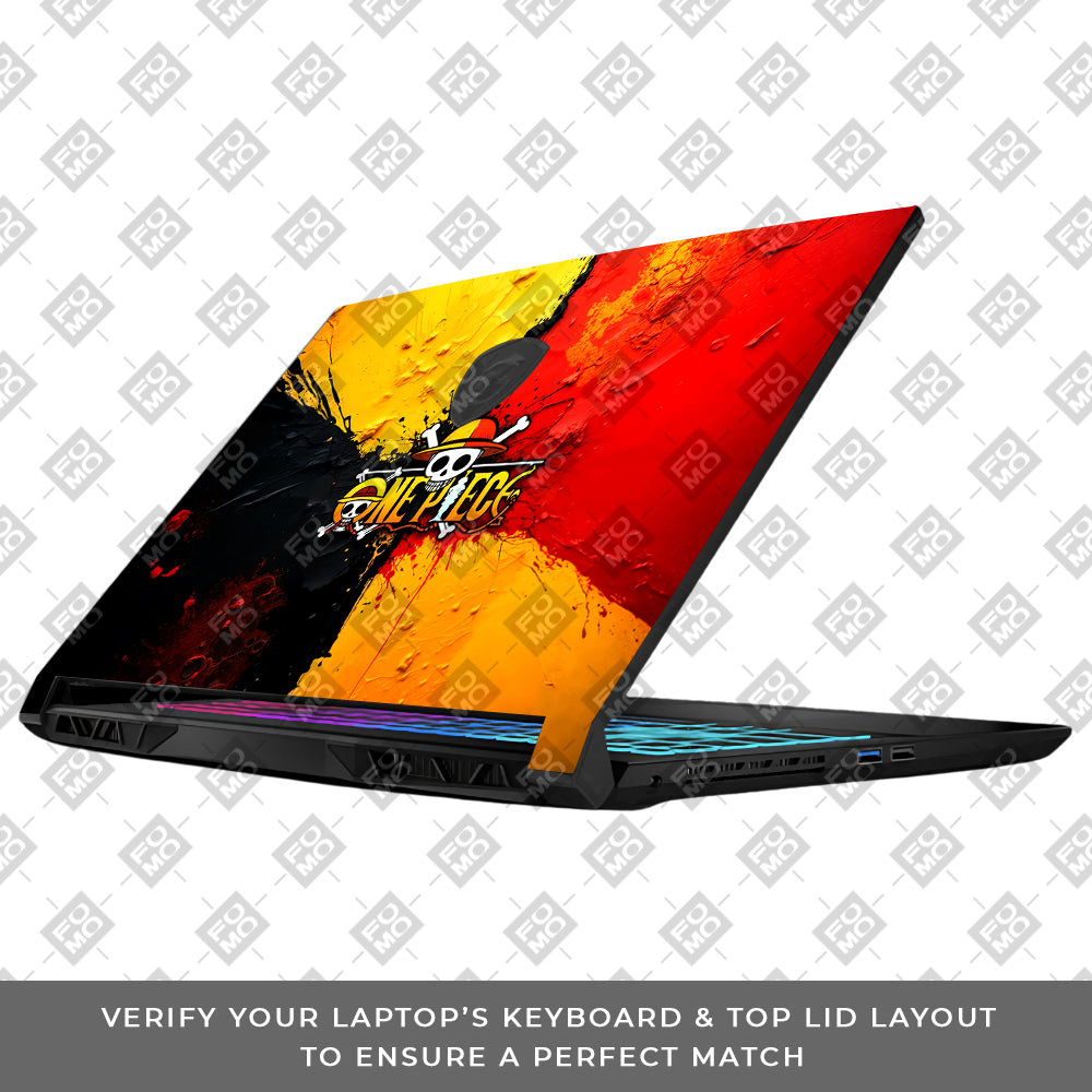 One Piece Paint Splash MSI Katana 15 B13V Laptop Skin