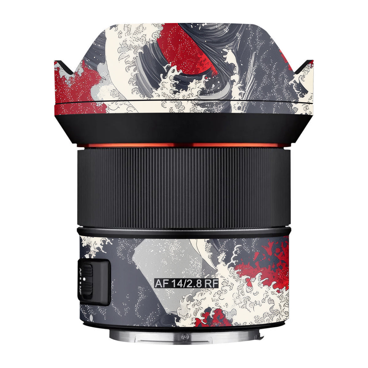 Abstract Waves Samyang AF 14mm F/2.8 RF Camera Lens Skin