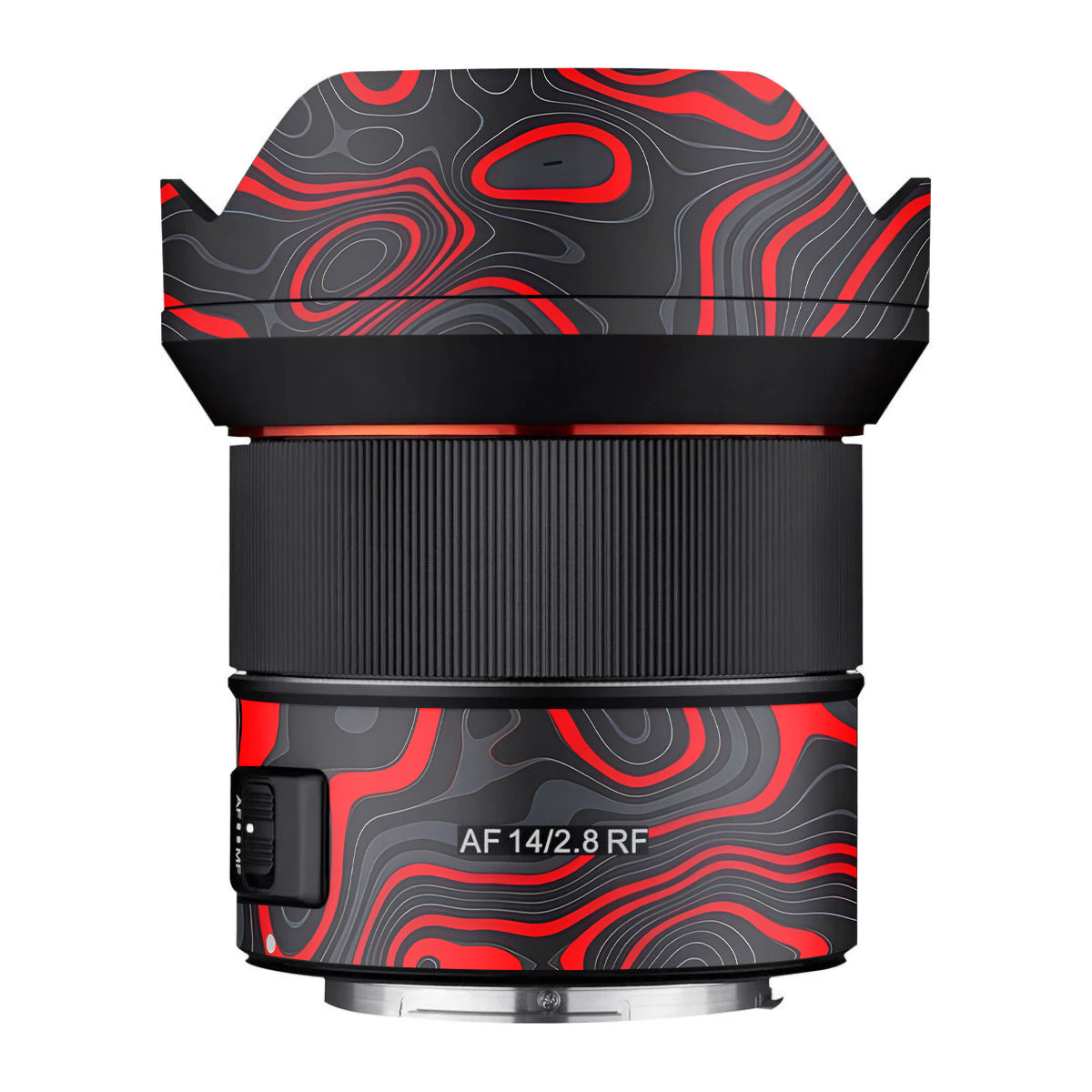 Crimson Waves Samyang AF 14mm F/2.8 RF Camera Lens Skin