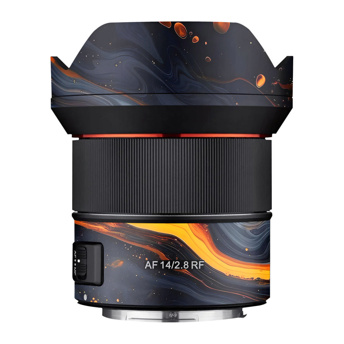 Lava Marble Samyang AF 14mm F/2.8 RF Camera Lens Skin