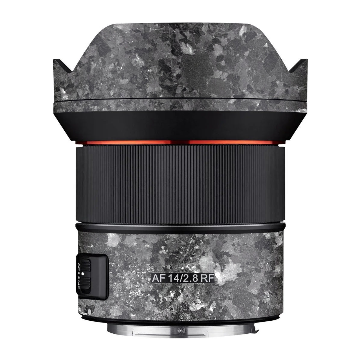 Black Granite Samyang AF 14mm F/2.8 RF Camera Lens Skin
