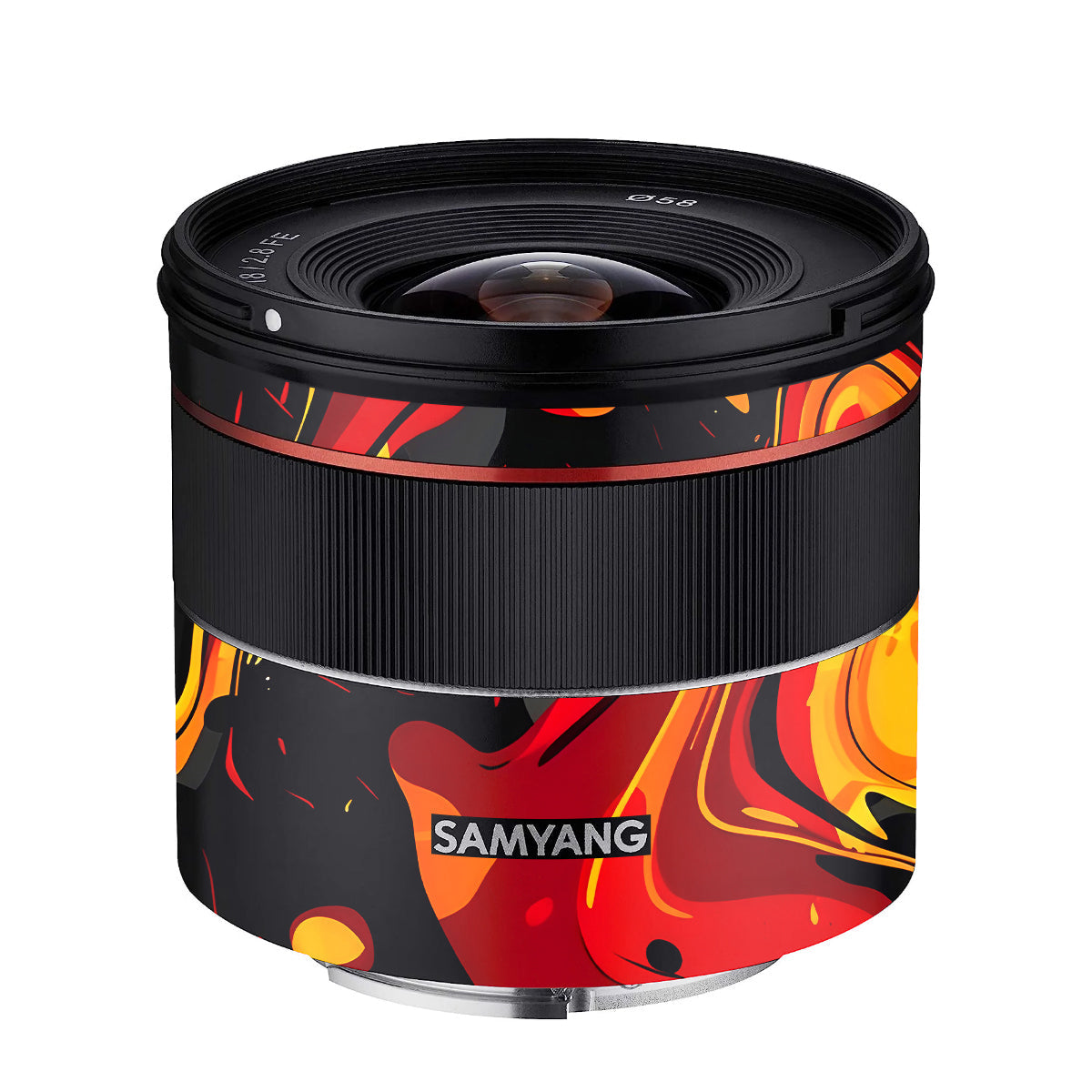 Lava Burst Samyang FE 18mm F/2.8 Camera Lens Skin