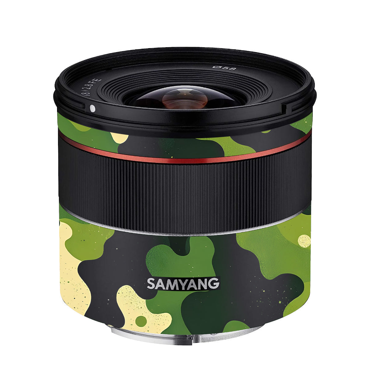 Camouflage Pattern Samyang FE 18mm F/2.8 Camera Lens Skin