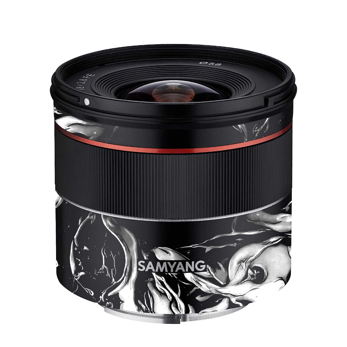 Venom Black Samyang FE 18mm F/2.8 Camera Lens Skin