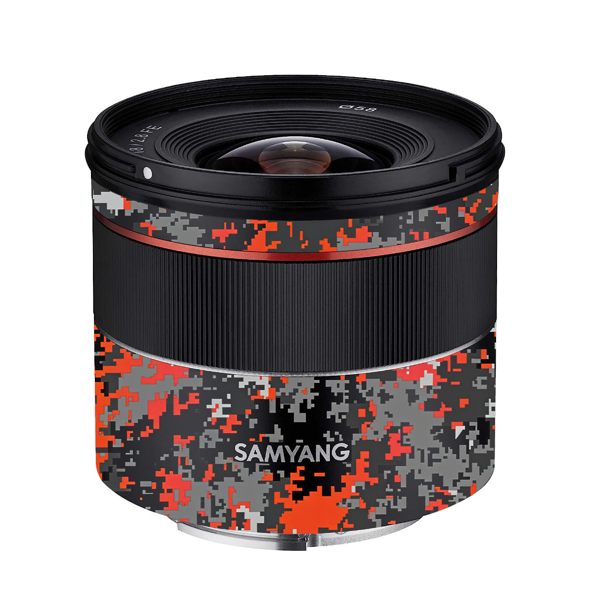 Inferno Pixel Samyang FE 18mm F/2.8 Camera Lens Skin