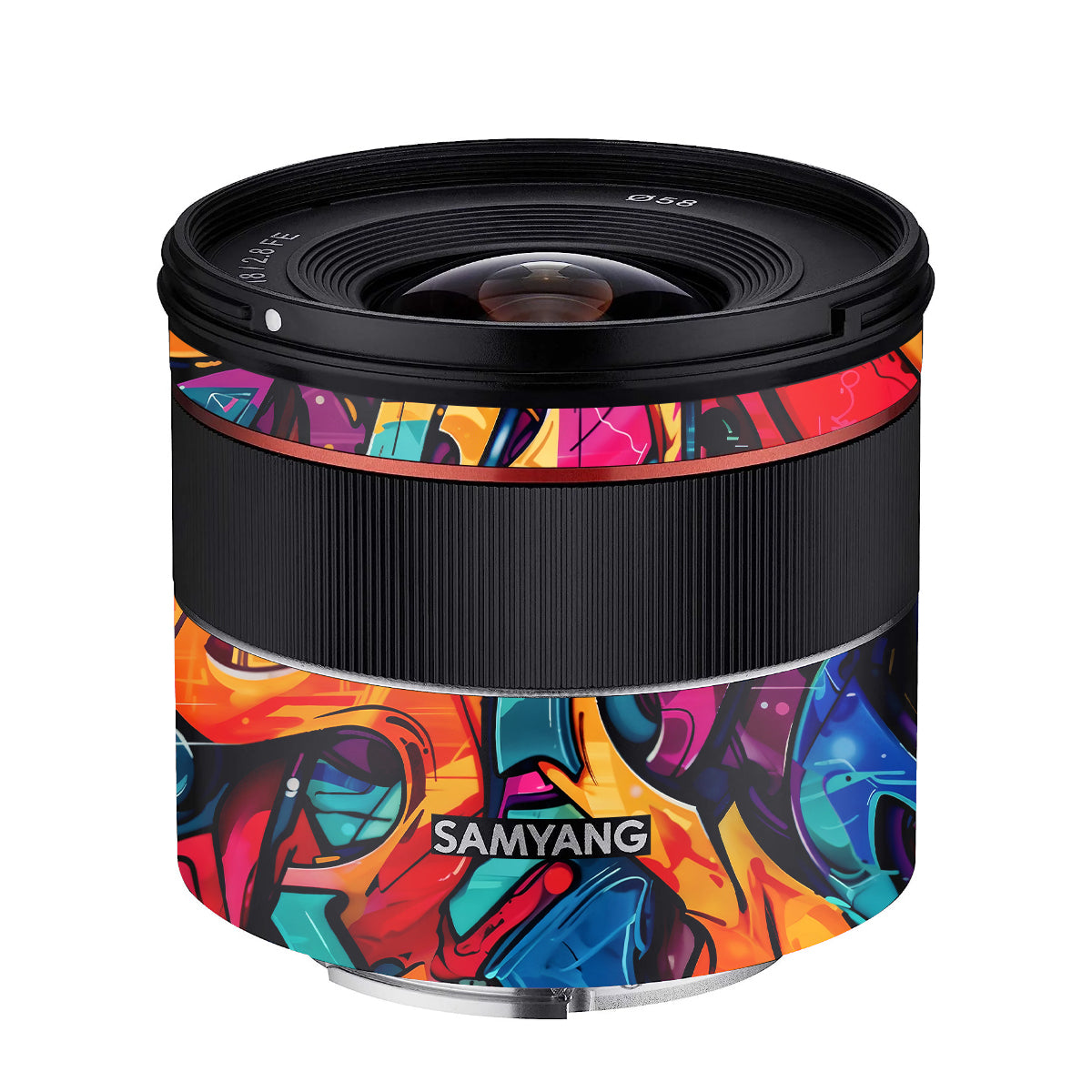 Urban Graffiti Explosion Samyang FE 18mm F/2.8 Camera Lens Skin