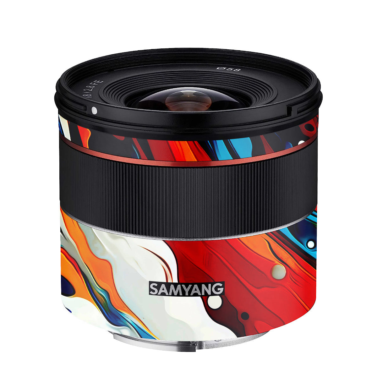 Fire & Ice Flow Samyang FE 18mm F/2.8 Camera Lens Skin