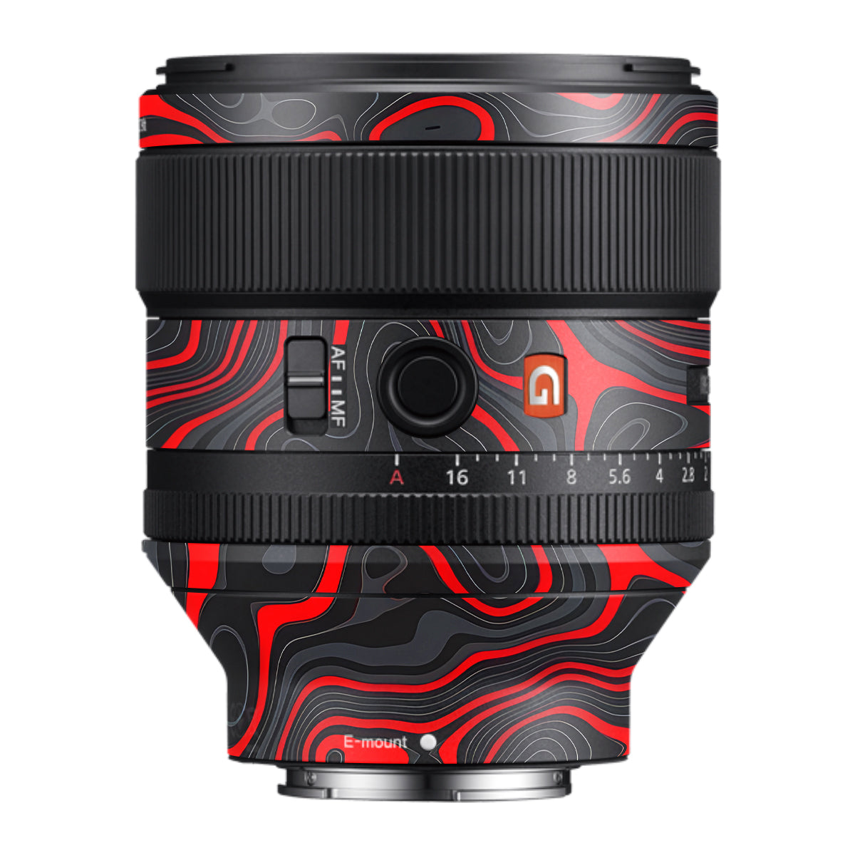 Crimson Waves Samyang FE 85mm F/1.4 Camera Lens Skin