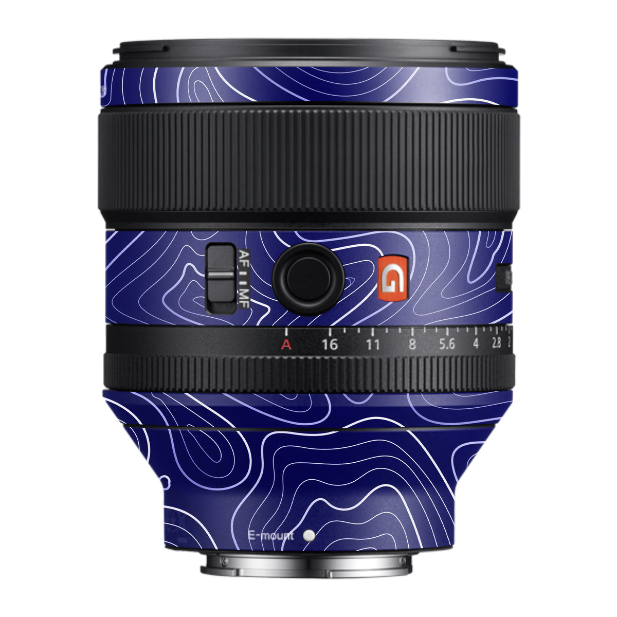 Deep Blue Contour Samyang FE 85mm F/1.4 Camera Lens Skin