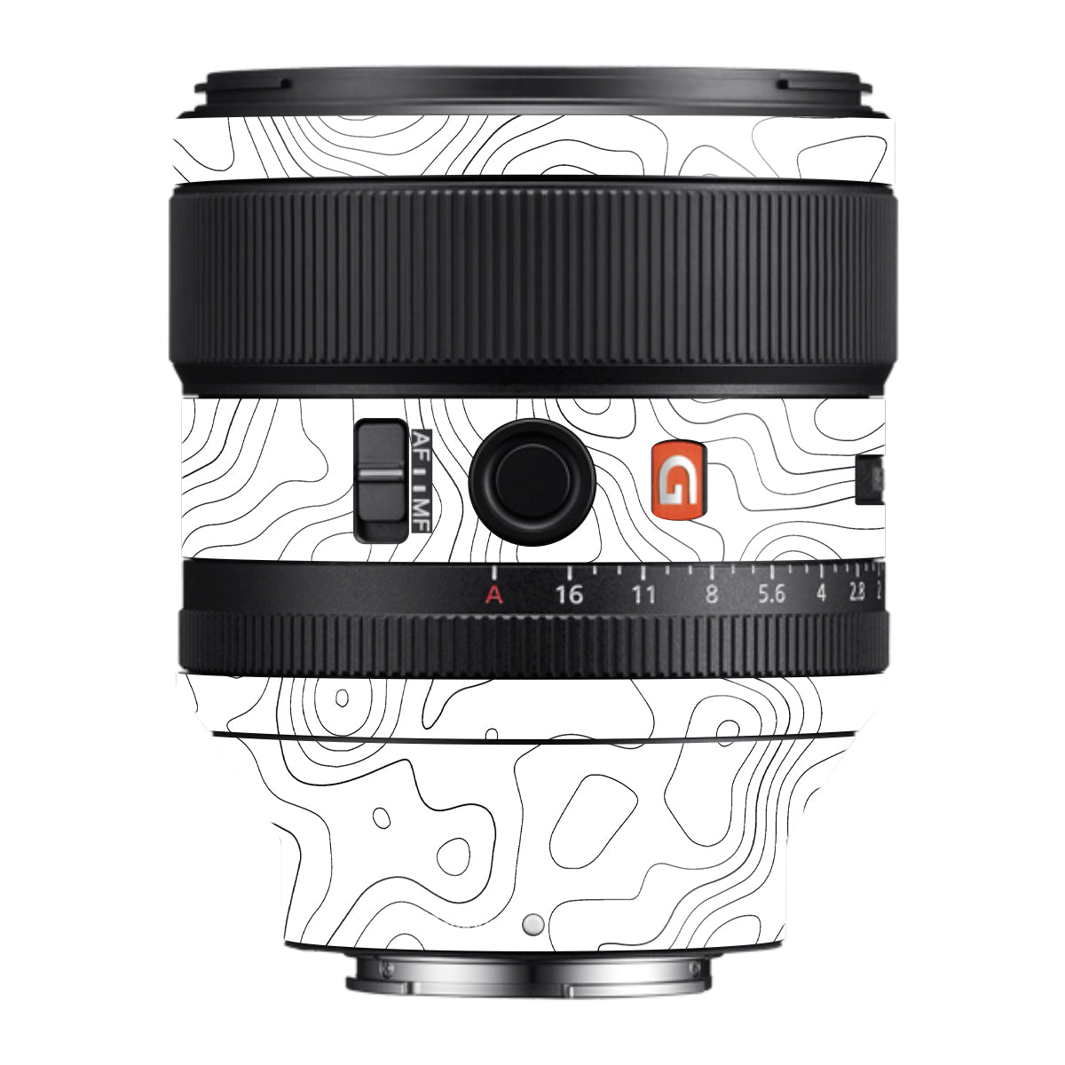 White Contour Design Samyang FE 85mm F/1.4 Camera Lens Skin