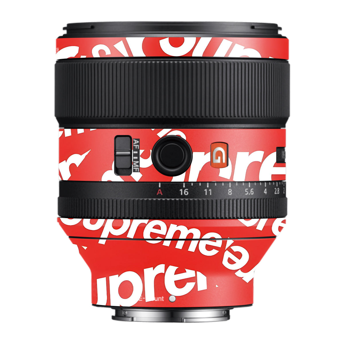 Supreme Red Samyang FE 85mm F/1.4 Camera Lens Skin