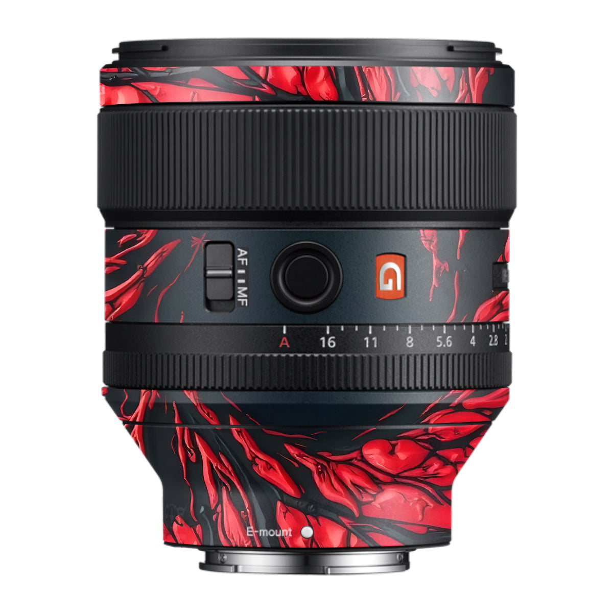 Venom Red Samyang FE 85mm F/1.4 Camera Lens Skin
