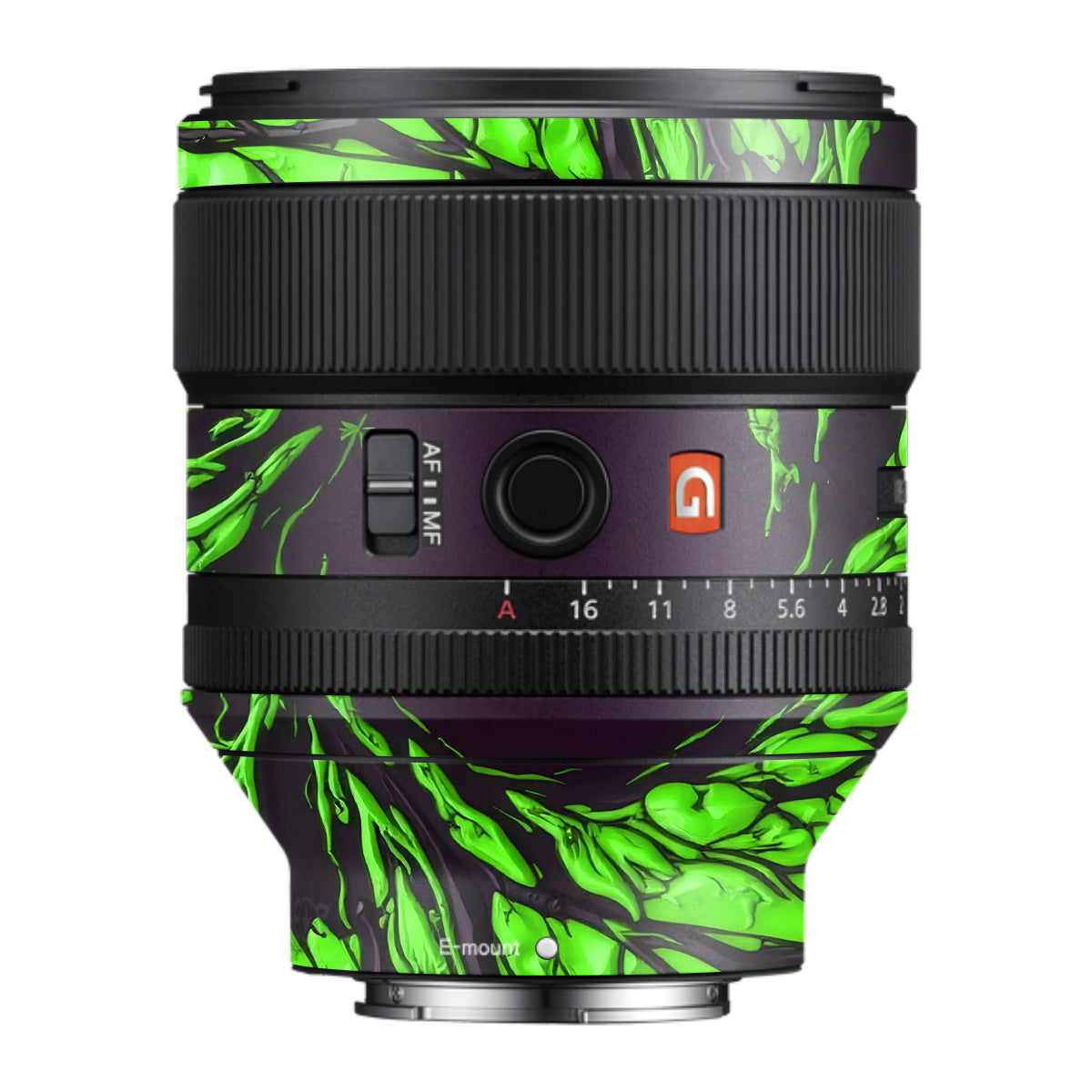 Venom Green Samyang FE 85mm F/1.4 Camera Lens Skin