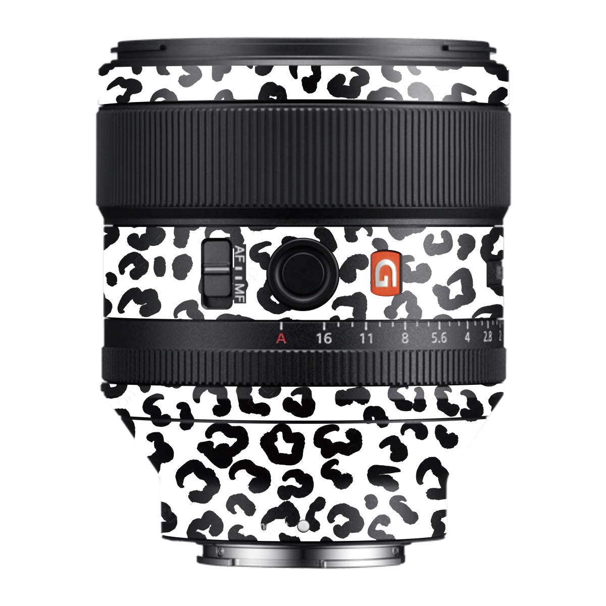 White Leopard Samyang FE 85mm F/1.4 Camera Lens Skin