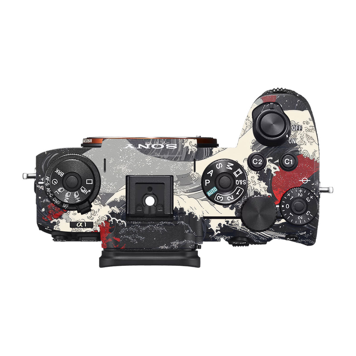 Abstract Waves Sony A1 Camera Skin