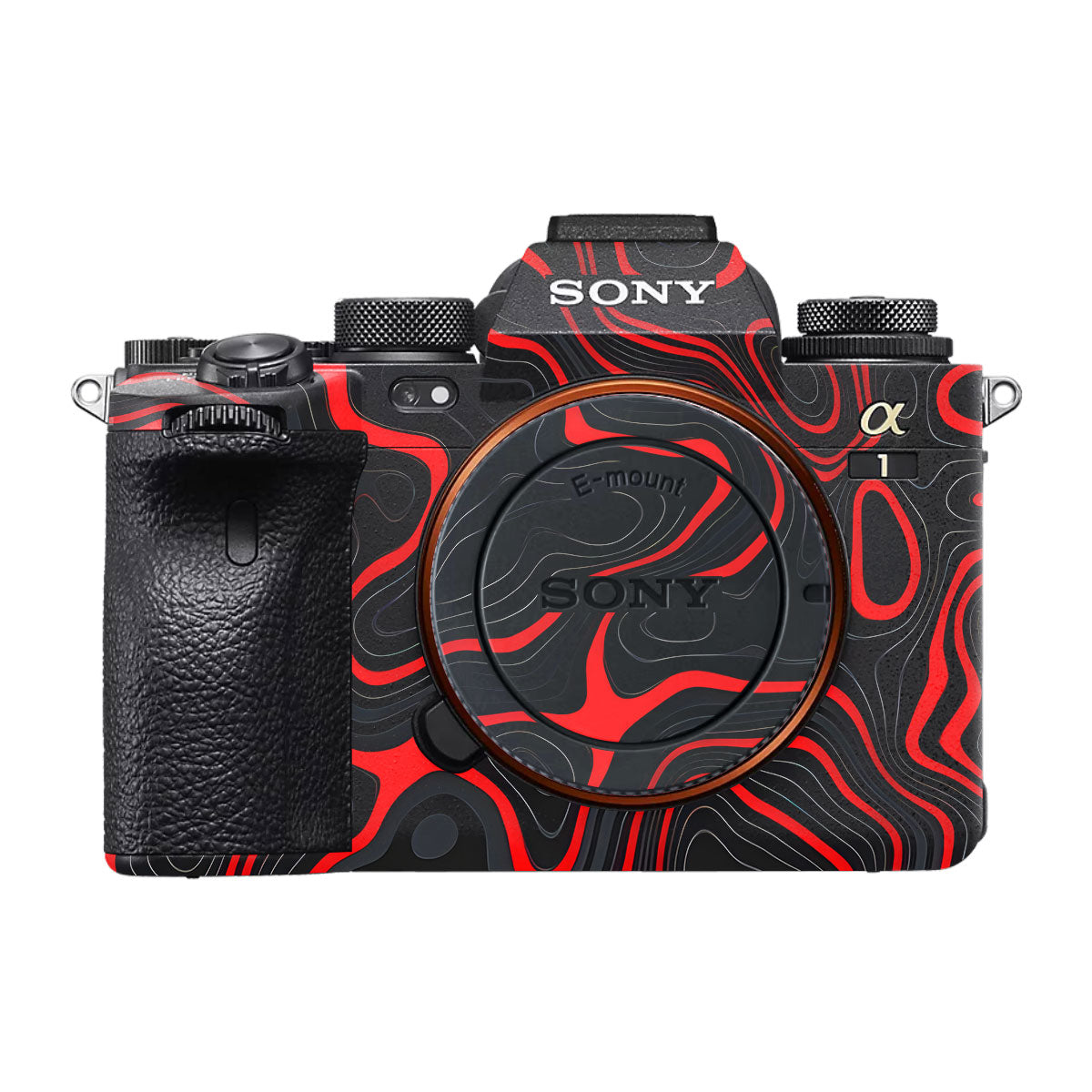 Crimson Waves Sony A1 Camera Skin